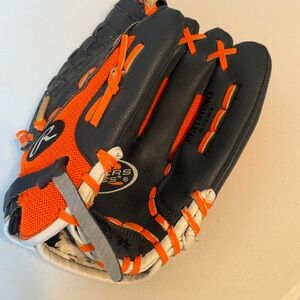 Rawlings Players Series 11.5” Baseball Glove PL115GNO Black/Orange Right Hand